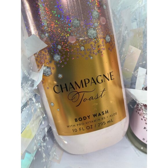 Bath & Body Works Holiday Christmas “Champagne Toast” New 3 Pc Set - Picture 2 of 12